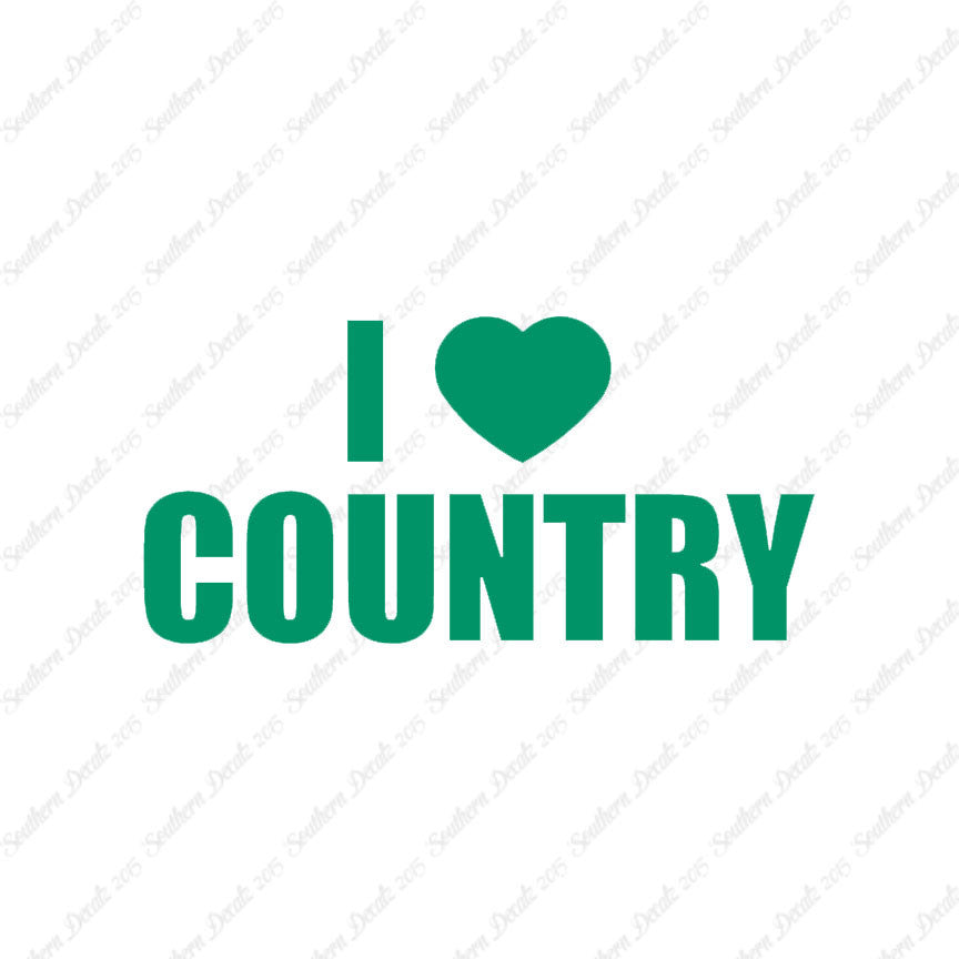 I Love Country Heart