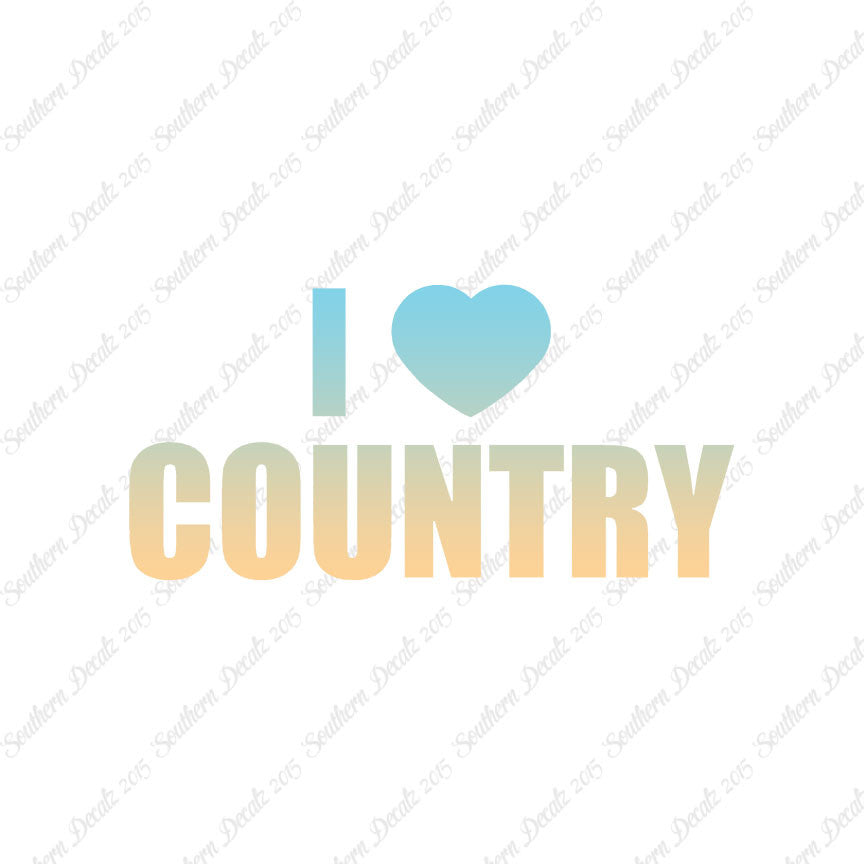 I Love Country Heart