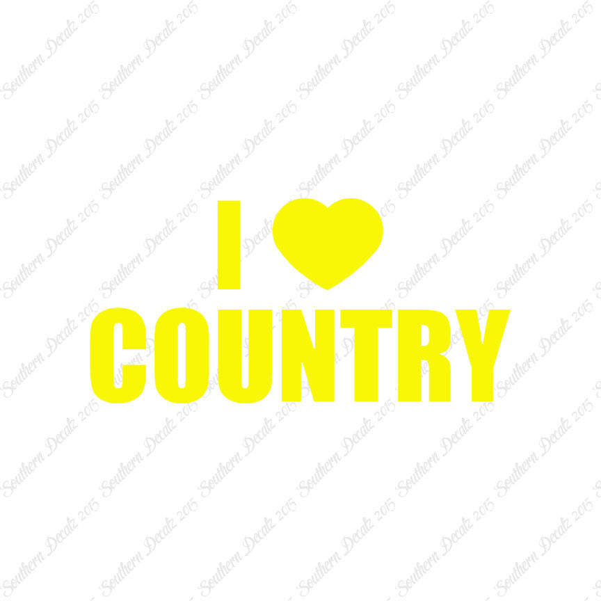 I Love Country Heart