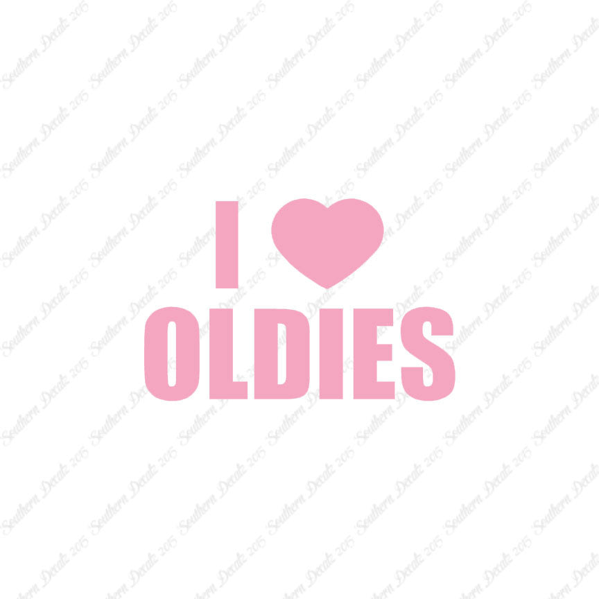 I Love Oldies Heart