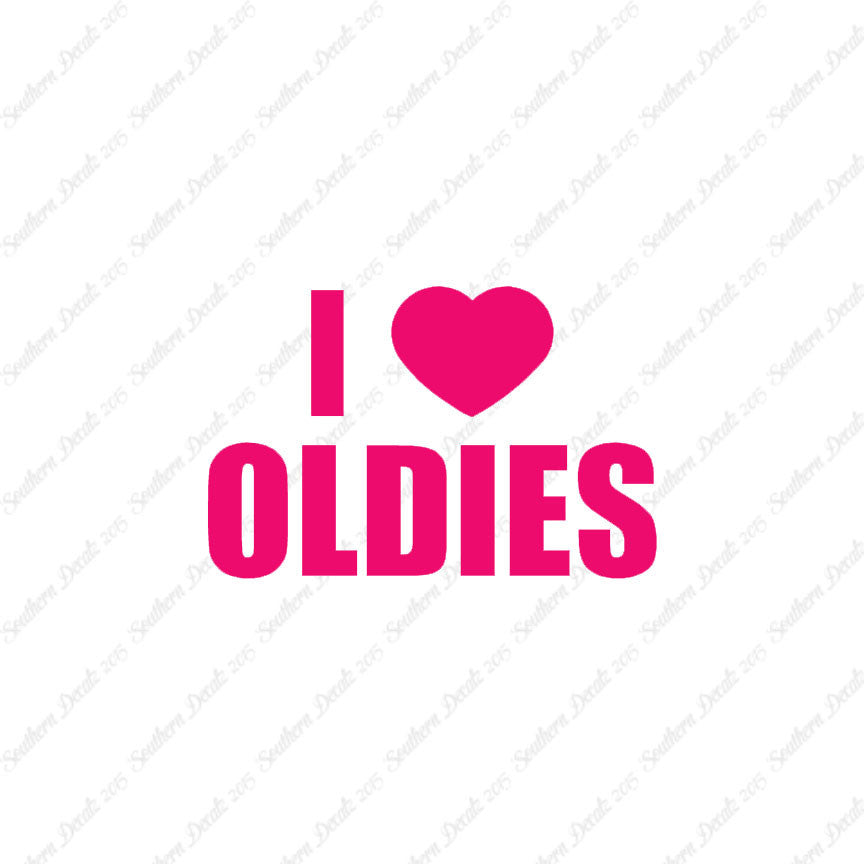 I Love Oldies Heart