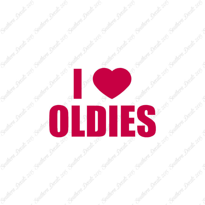 I Love Oldies Heart