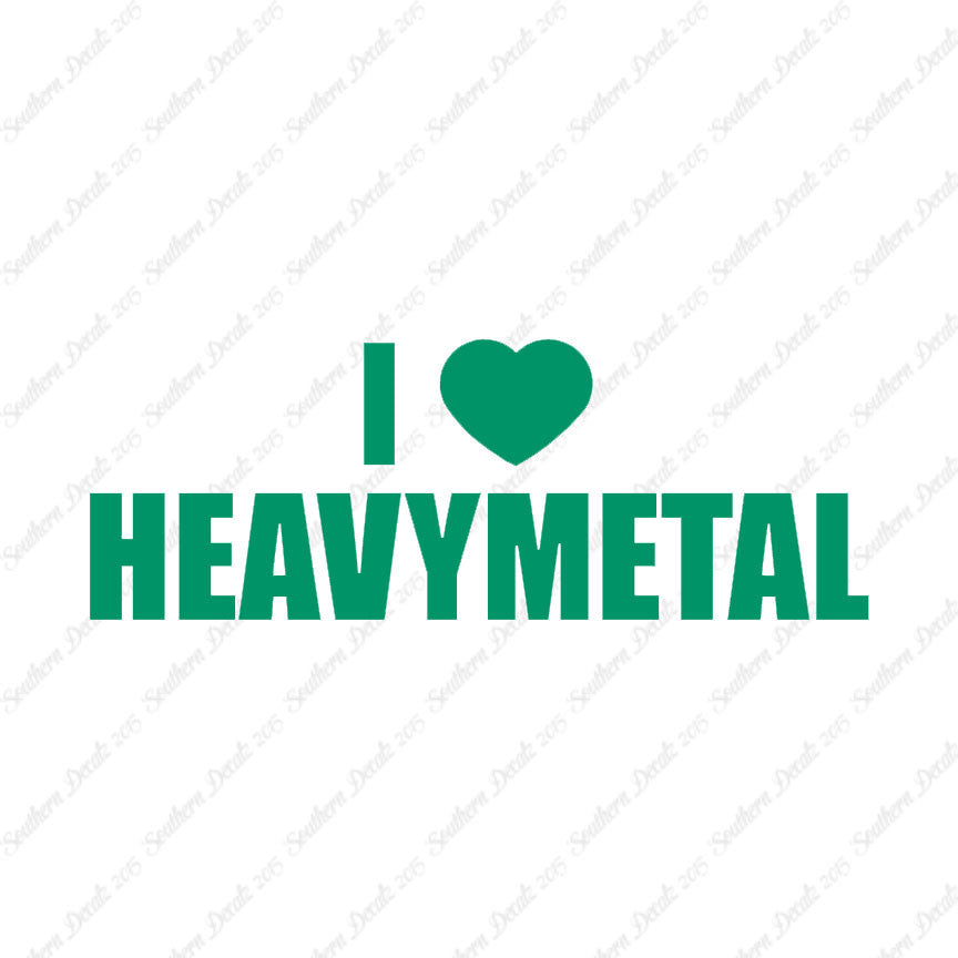 I Love Heavy Metal Heart