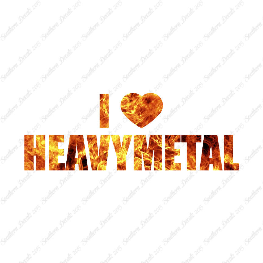 I Love Heavy Metal Heart