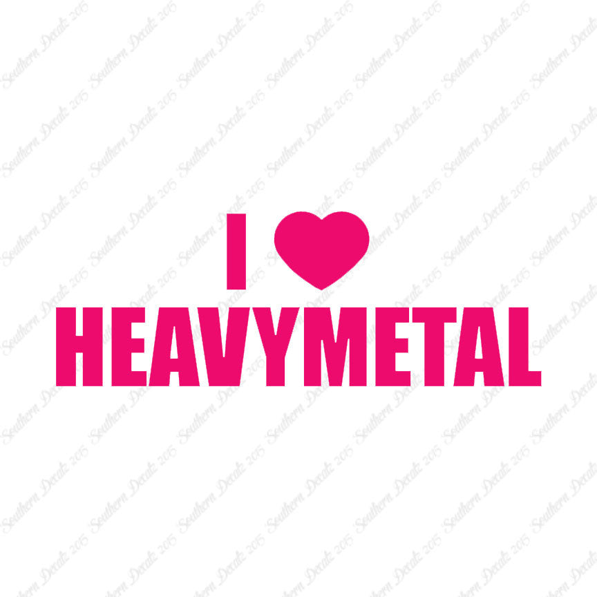 I Love Heavy Metal Heart