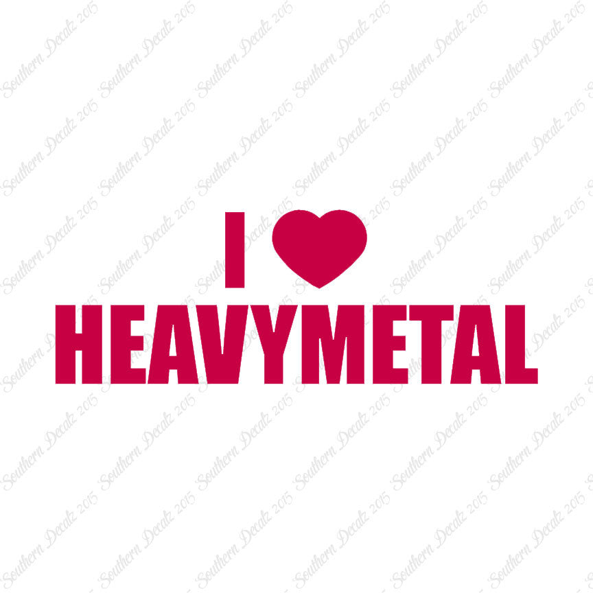 I Love Heavy Metal Heart