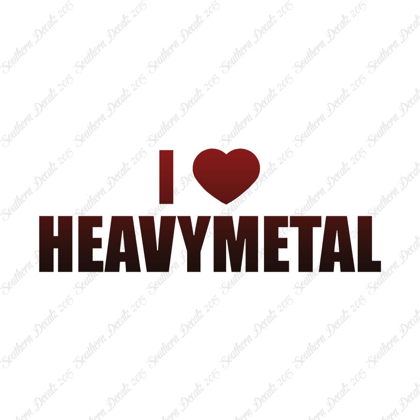 I Love Heavy Metal Heart