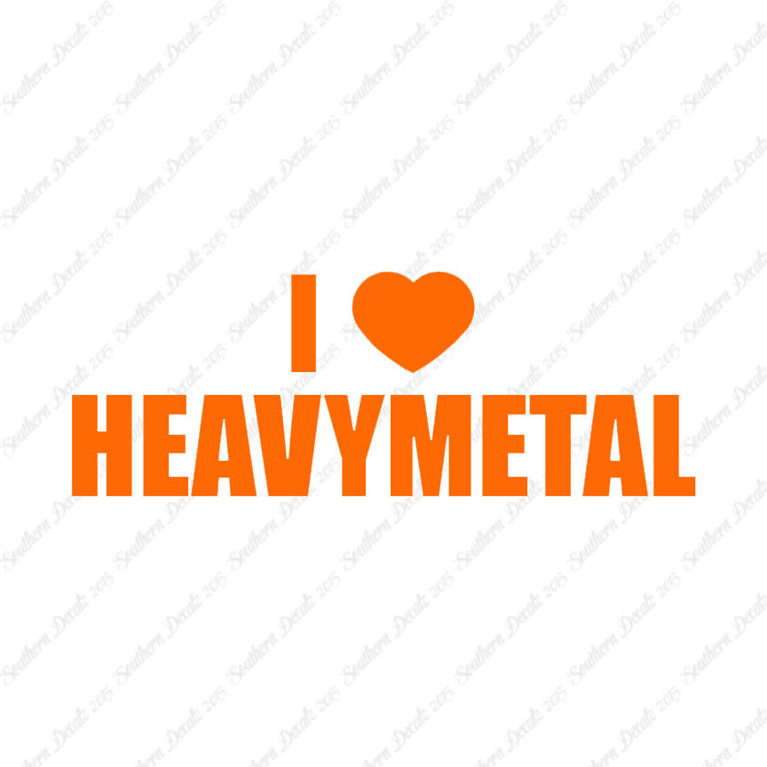I Love Heavy Metal Heart