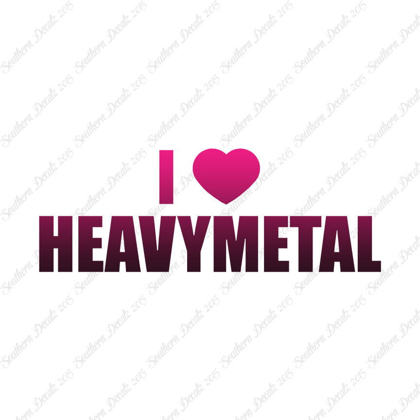 I Love Heavy Metal Heart