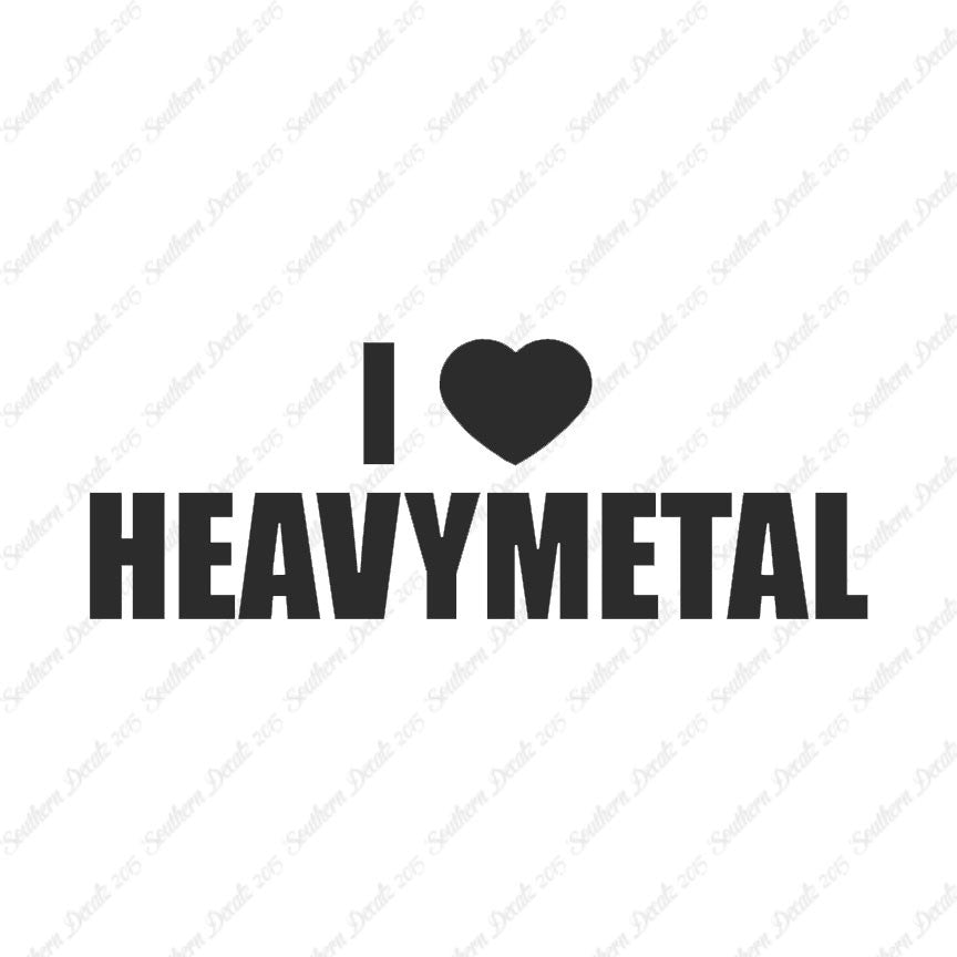 I Love Heavy Metal Heart