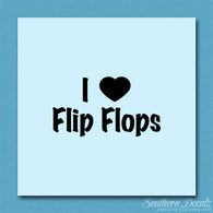 I Love Flip Flops Heart