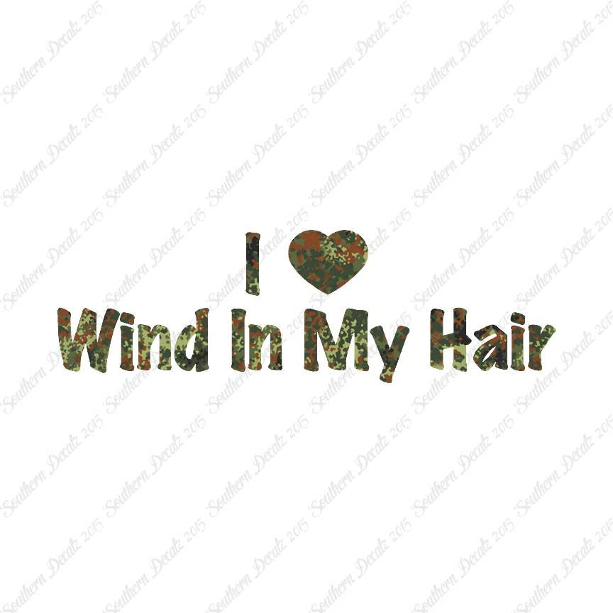 I Love Wind In Hair Heart