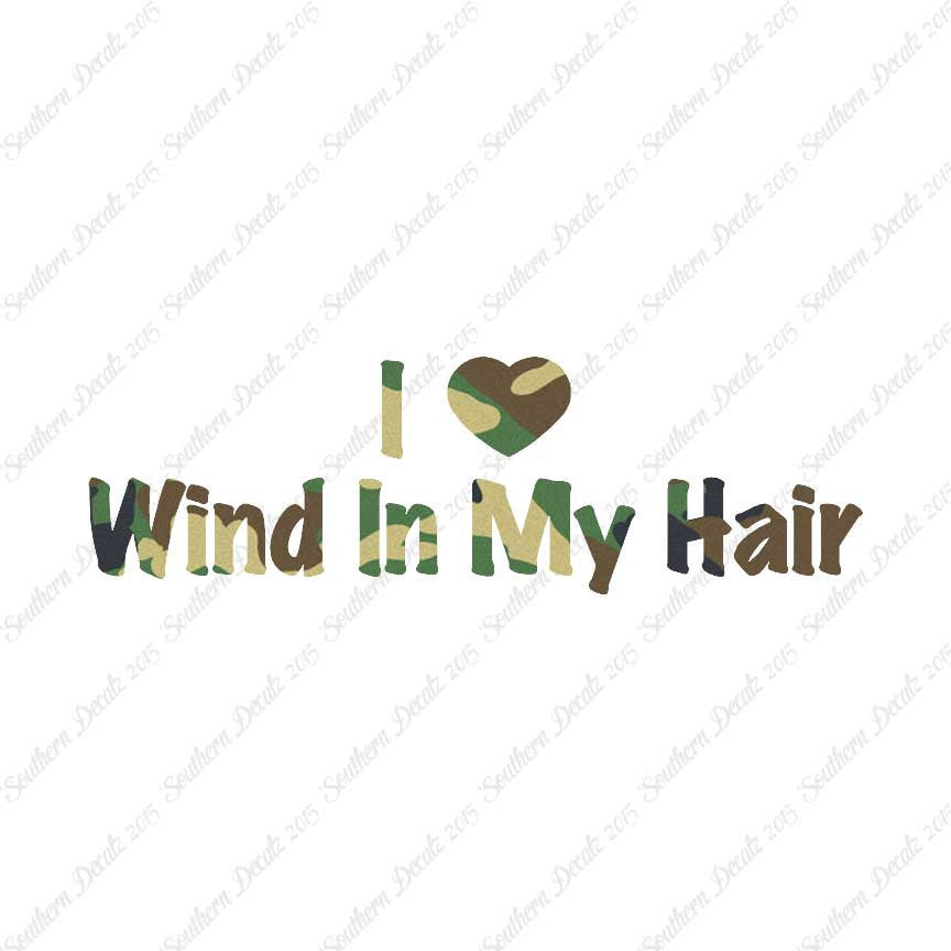 I Love Wind In Hair Heart