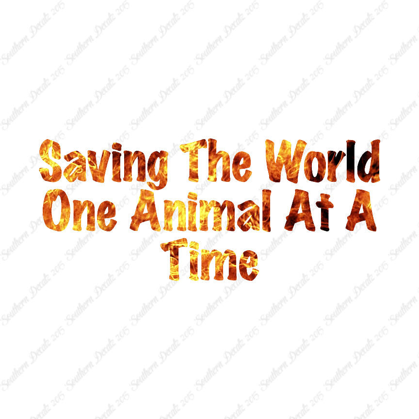 Saving World One Animal At A Time