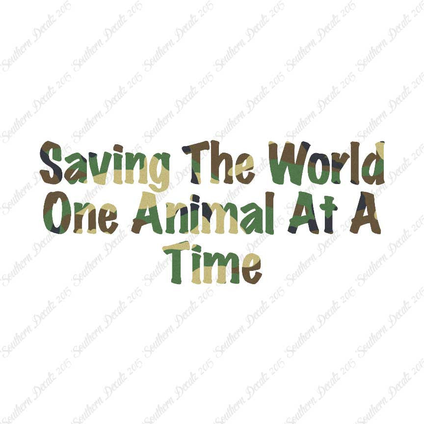 Saving World One Animal At A Time