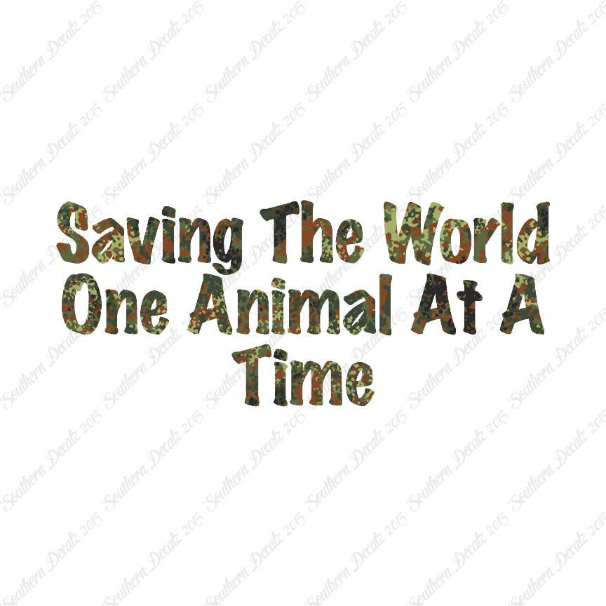 Saving World One Animal At A Time