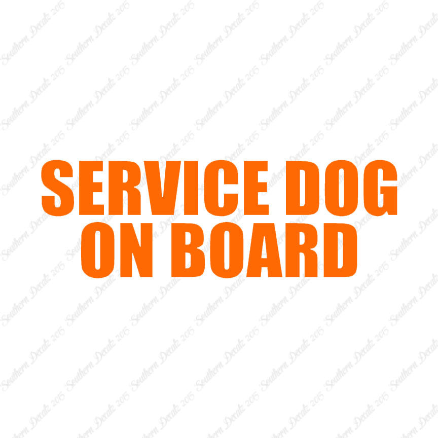 Service Dog On Board