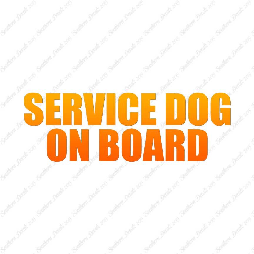 Service Dog On Board