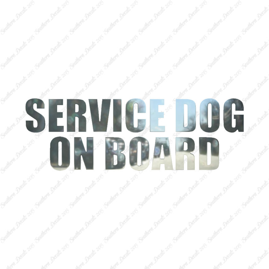 Service Dog On Board