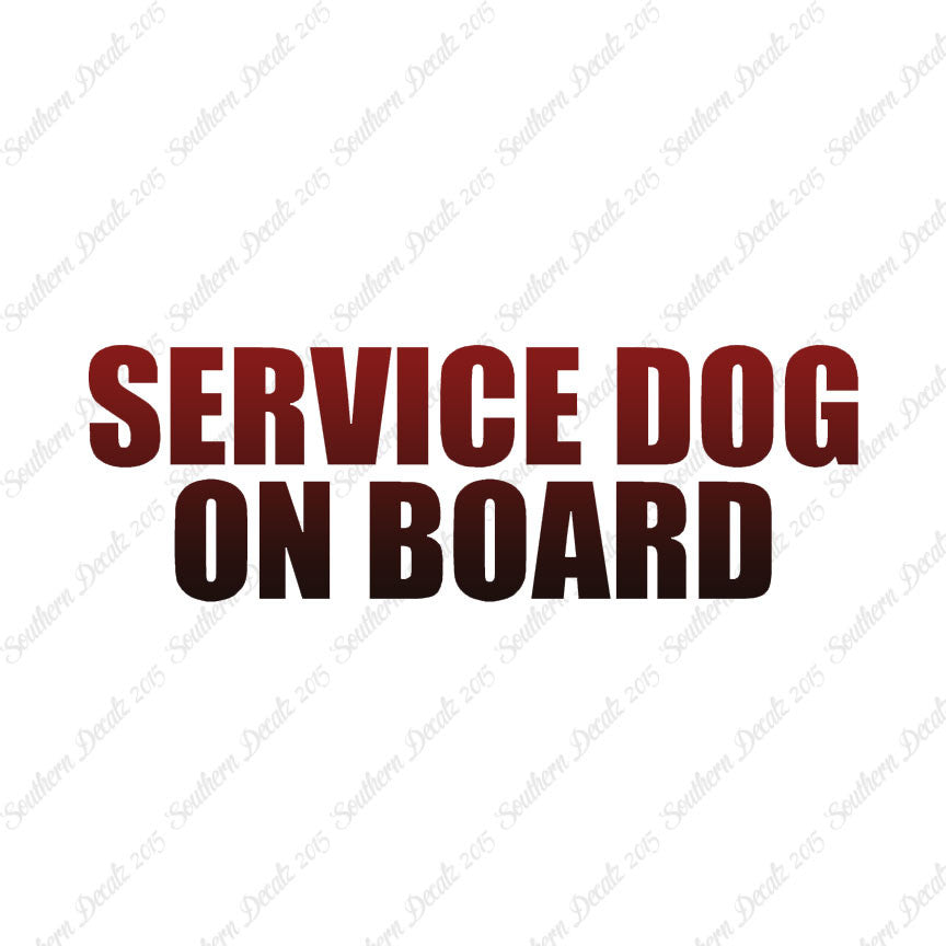 Service Dog On Board