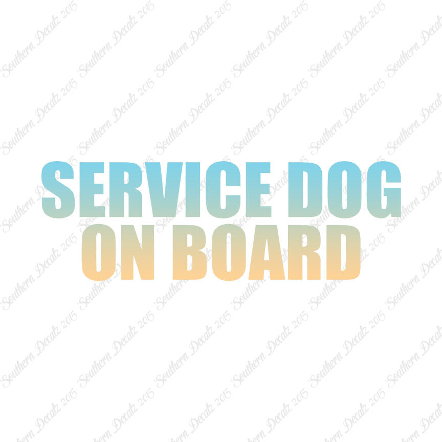 Service Dog On Board
