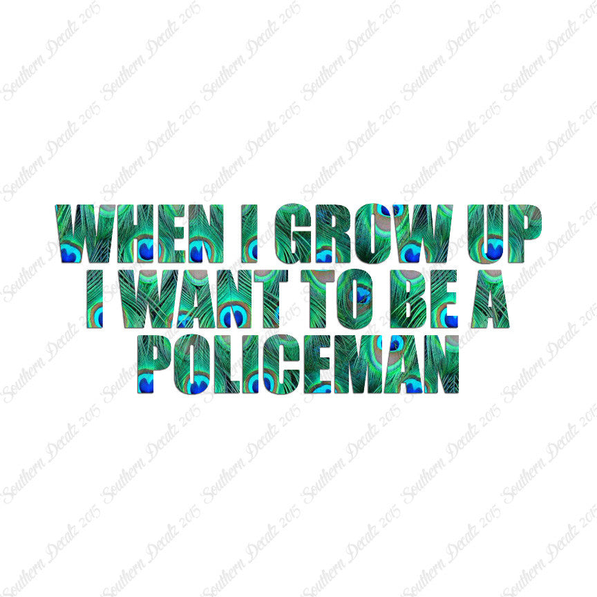 When I Grow Up Police Man