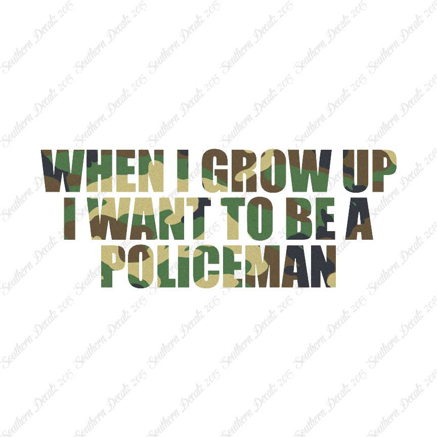 When I Grow Up Police Man