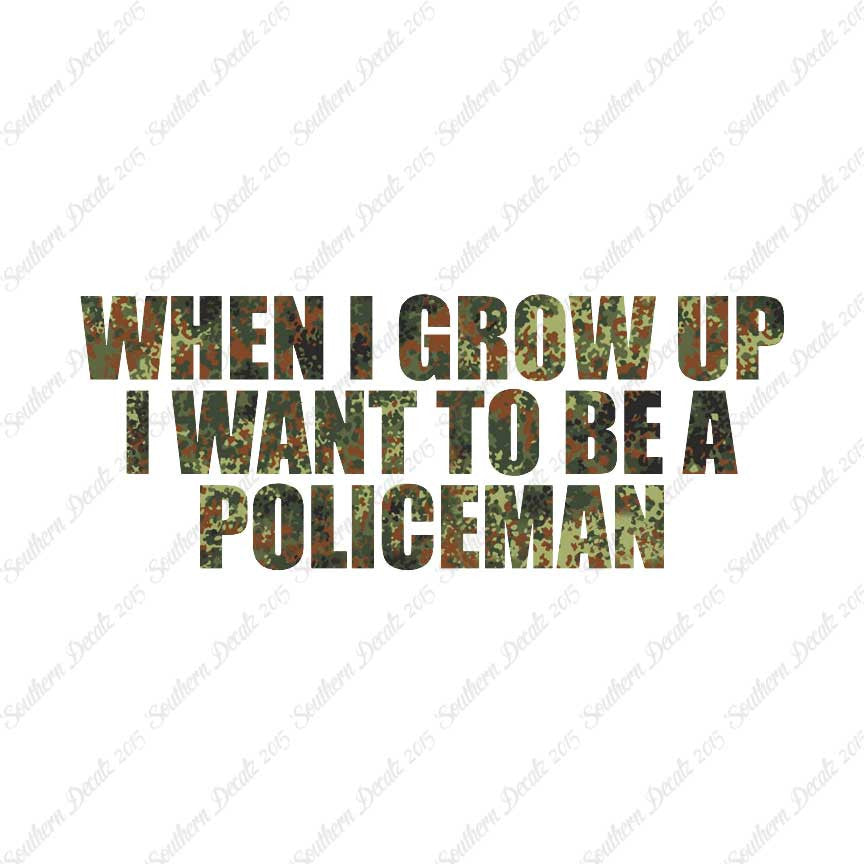 When I Grow Up Police Man