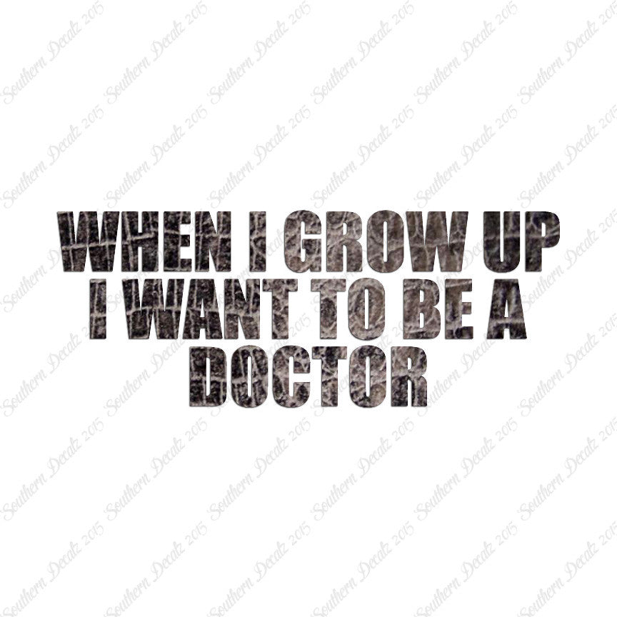 When I Grow Up Doctor