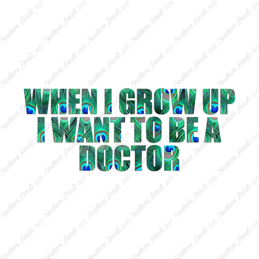 When I Grow Up Doctor