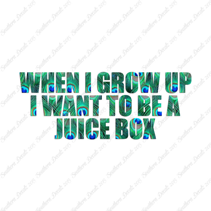 When I Grow Up Juice Box