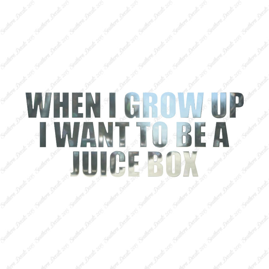 When I Grow Up Juice Box