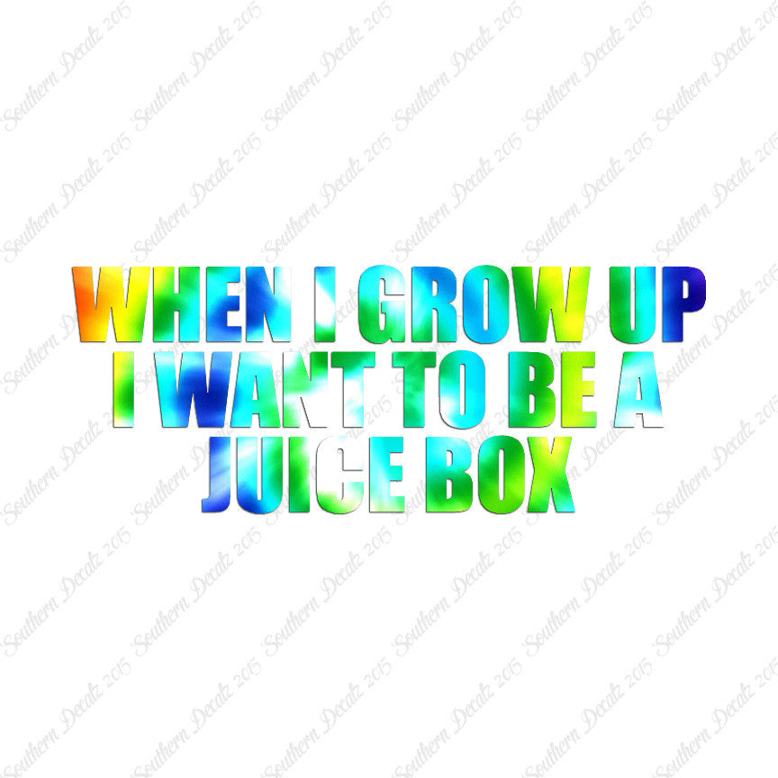 When I Grow Up Juice Box