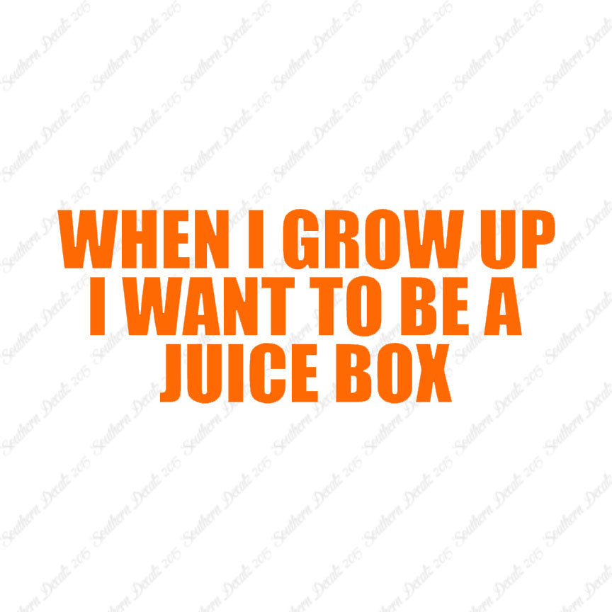 When I Grow Up Juice Box