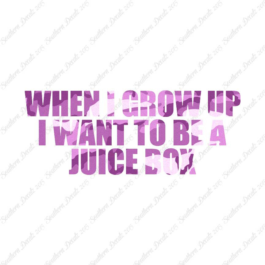 When I Grow Up Juice Box