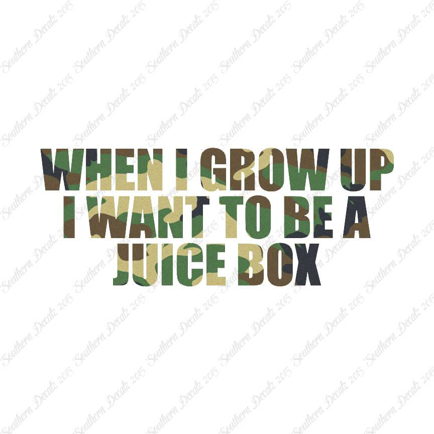 When I Grow Up Juice Box