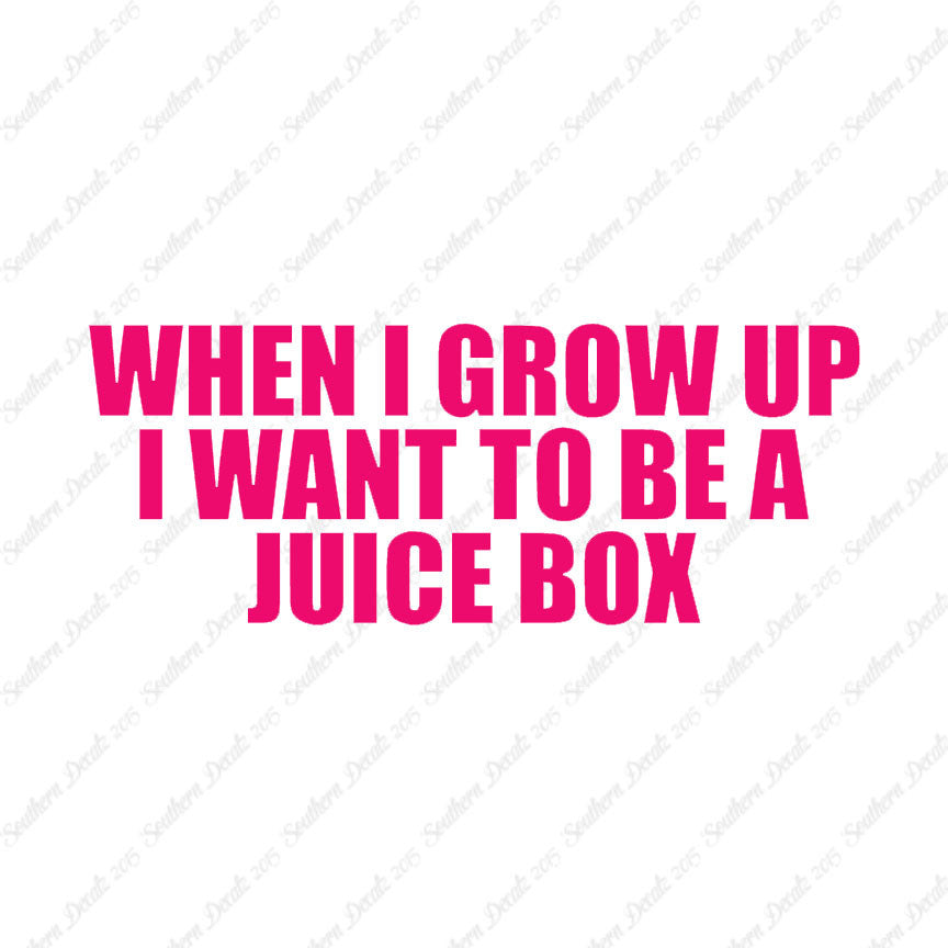 When I Grow Up Juice Box