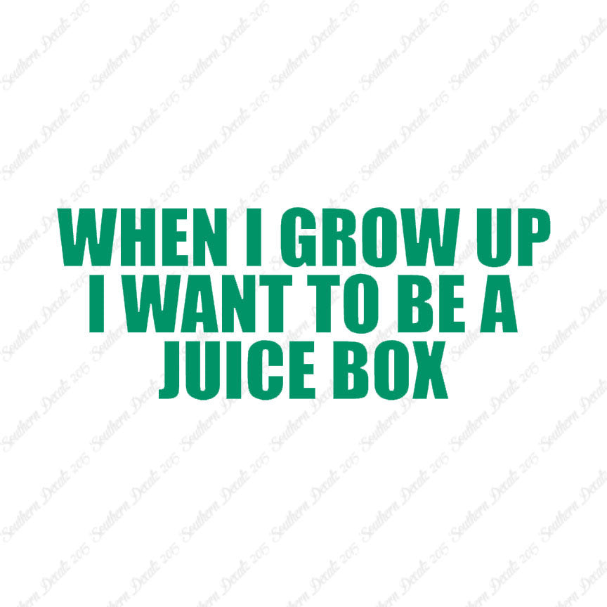 When I Grow Up Juice Box