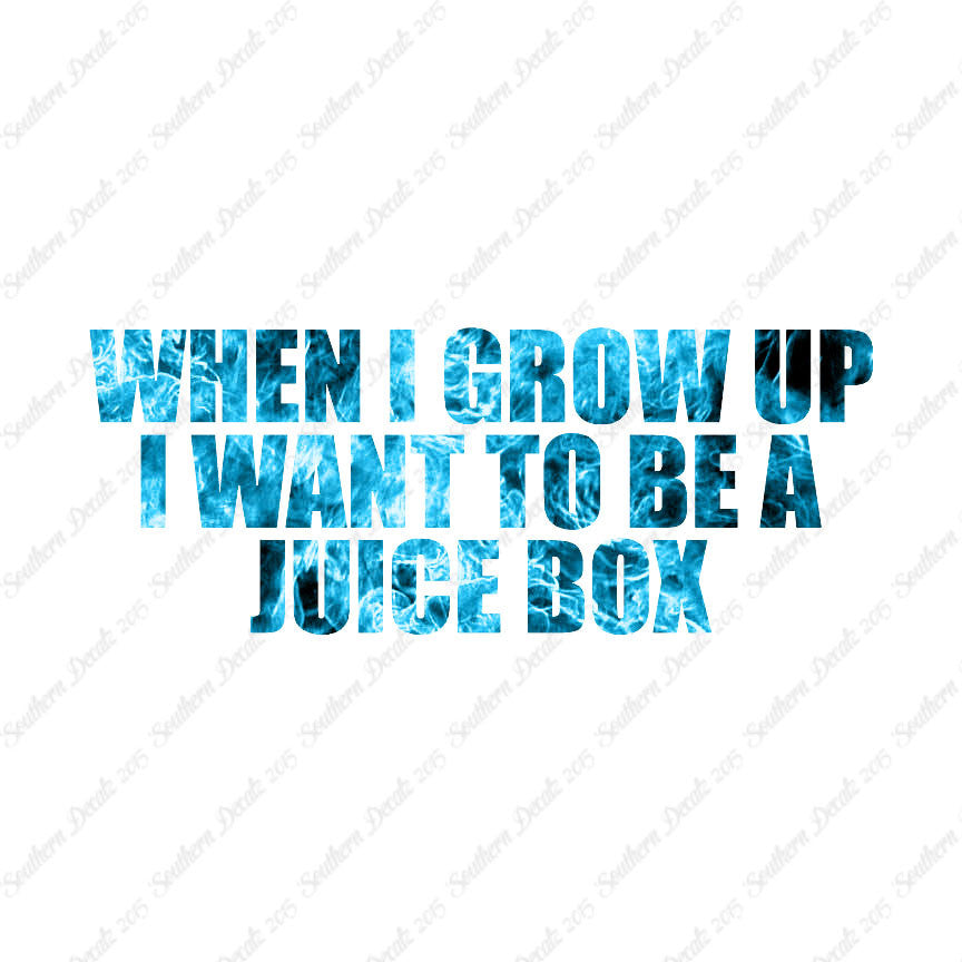 When I Grow Up Juice Box
