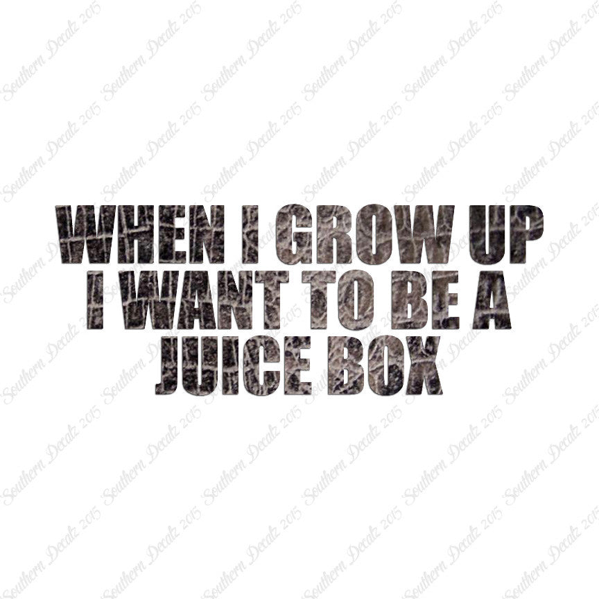 When I Grow Up Juice Box