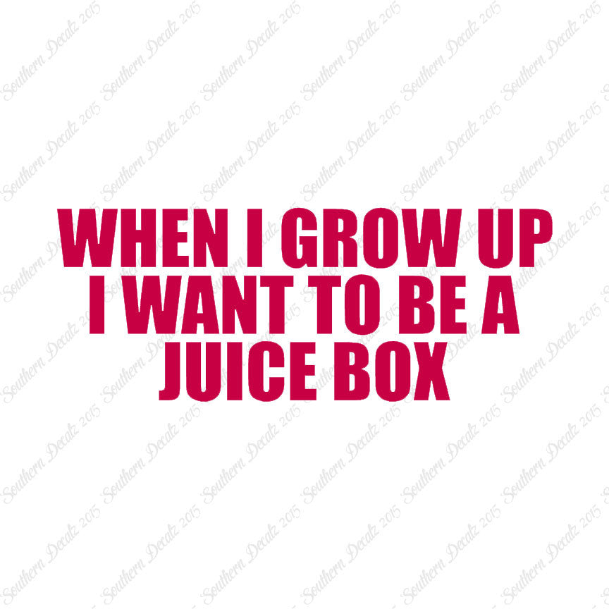 When I Grow Up Juice Box