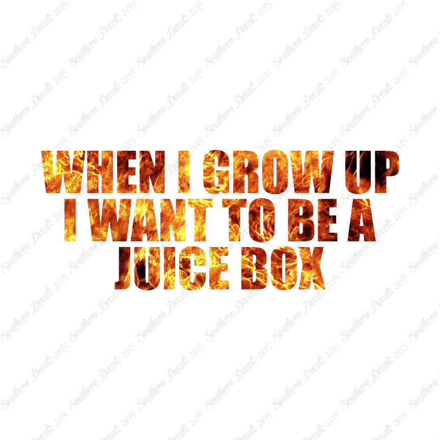 When I Grow Up Juice Box