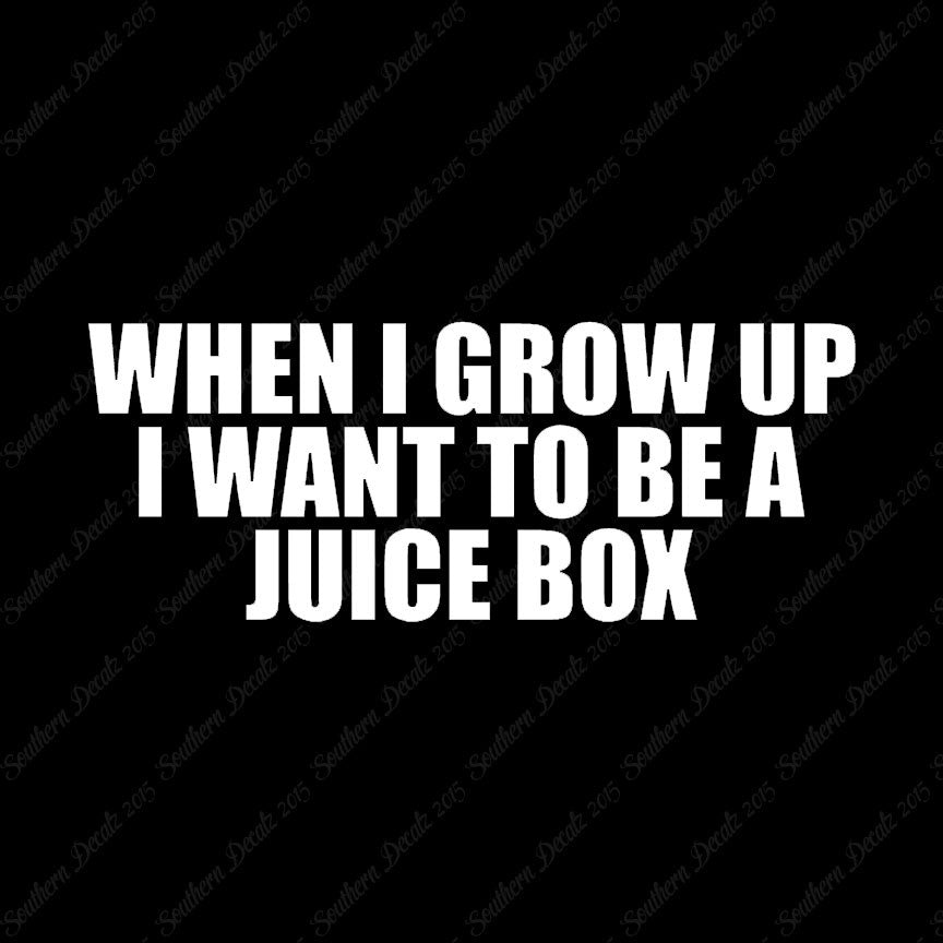When I Grow Up Juice Box