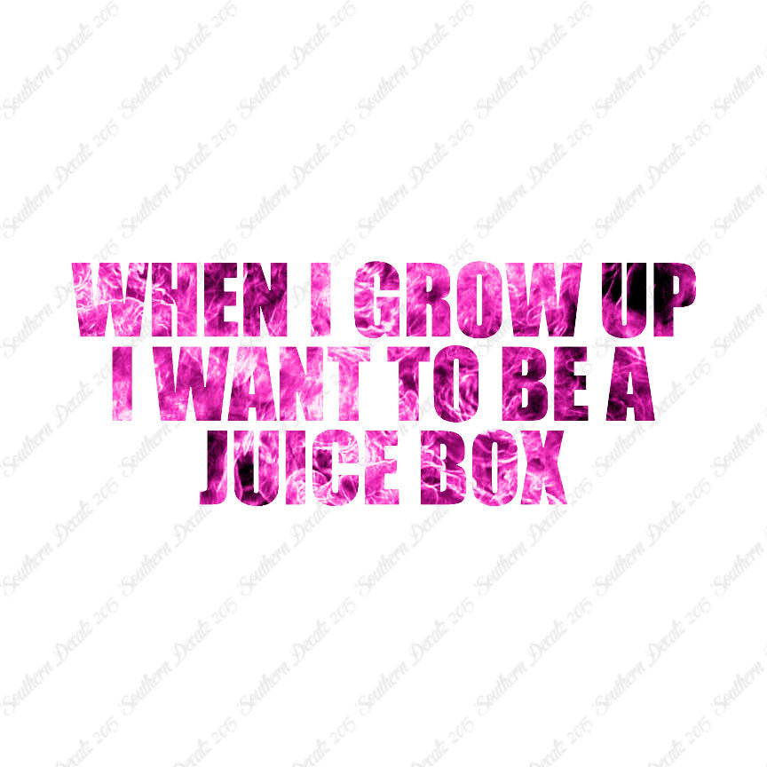 When I Grow Up Juice Box