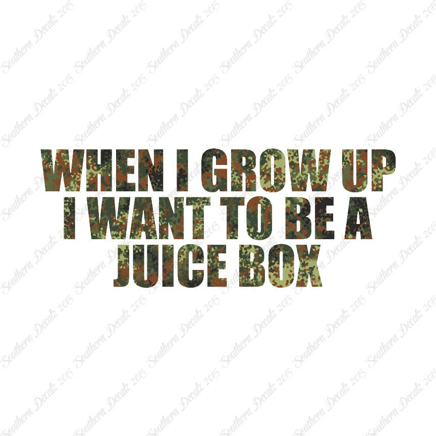When I Grow Up Juice Box