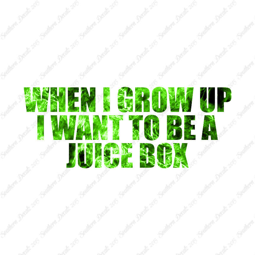 When I Grow Up Juice Box