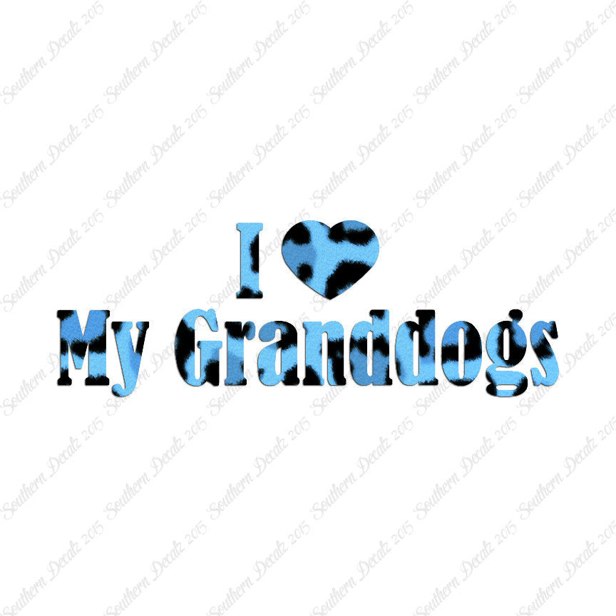 I Love My Grand Dogs Heart