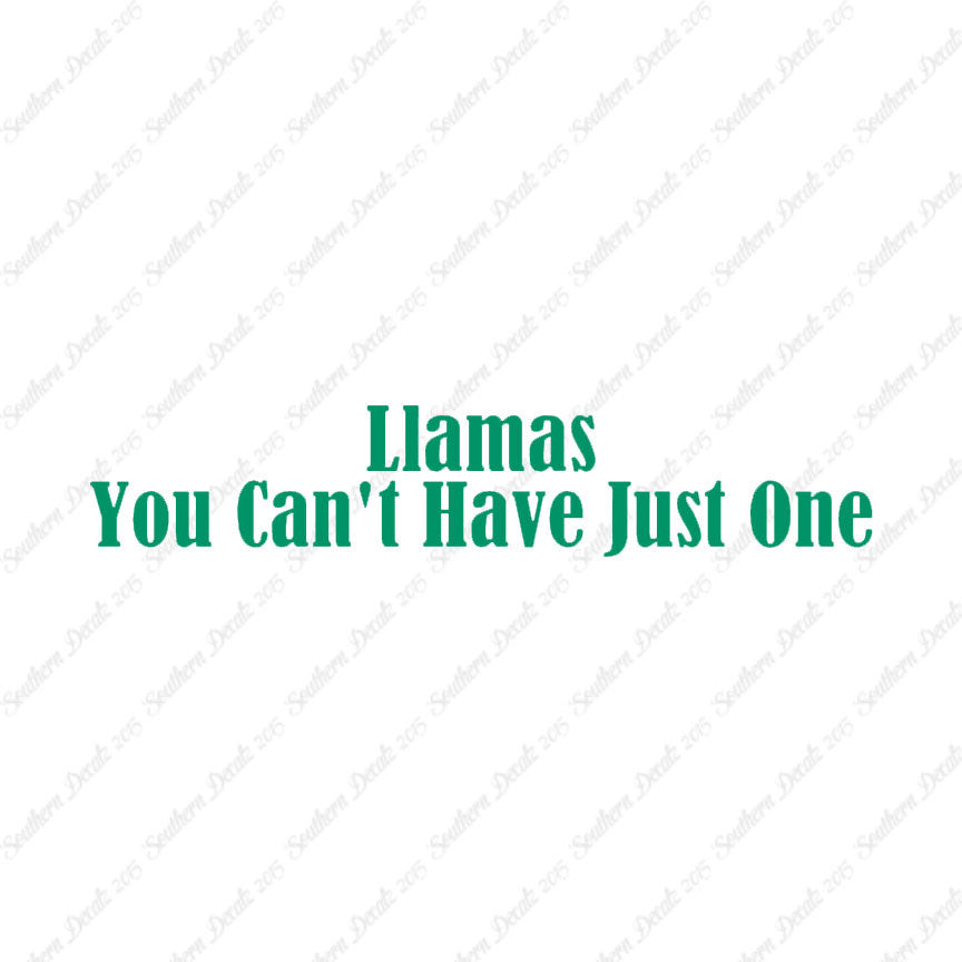 Llamas Can't Have Just One