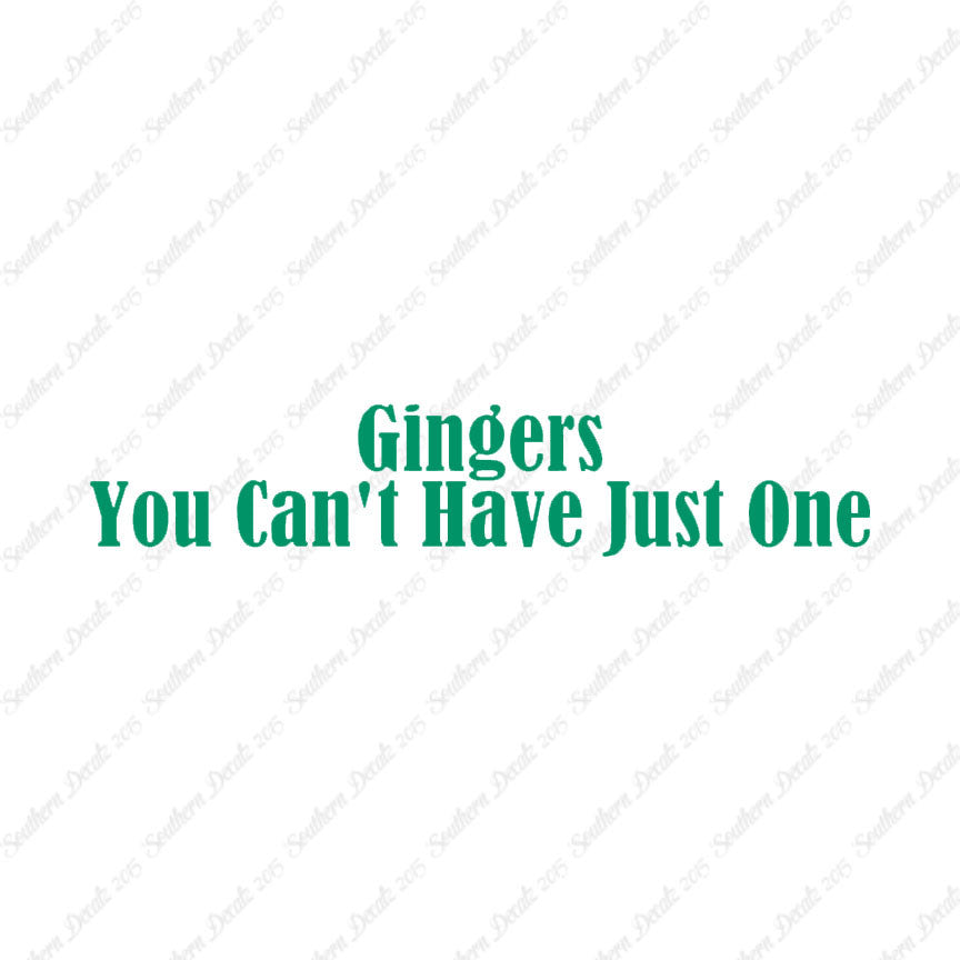 Gingers Can't Have Just One