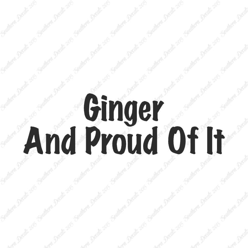 Ginger And Proud Of It